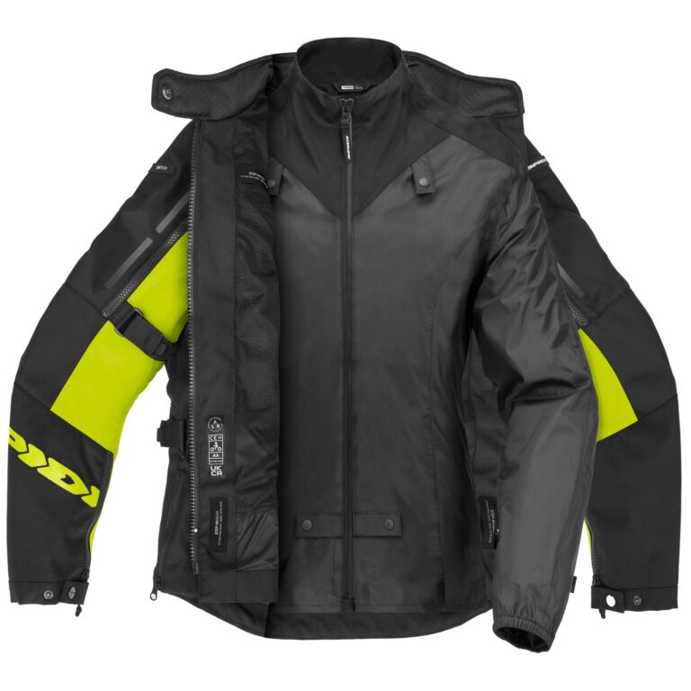 Spidi 4 Season V3 H2OUT Lady sort og fluo gul