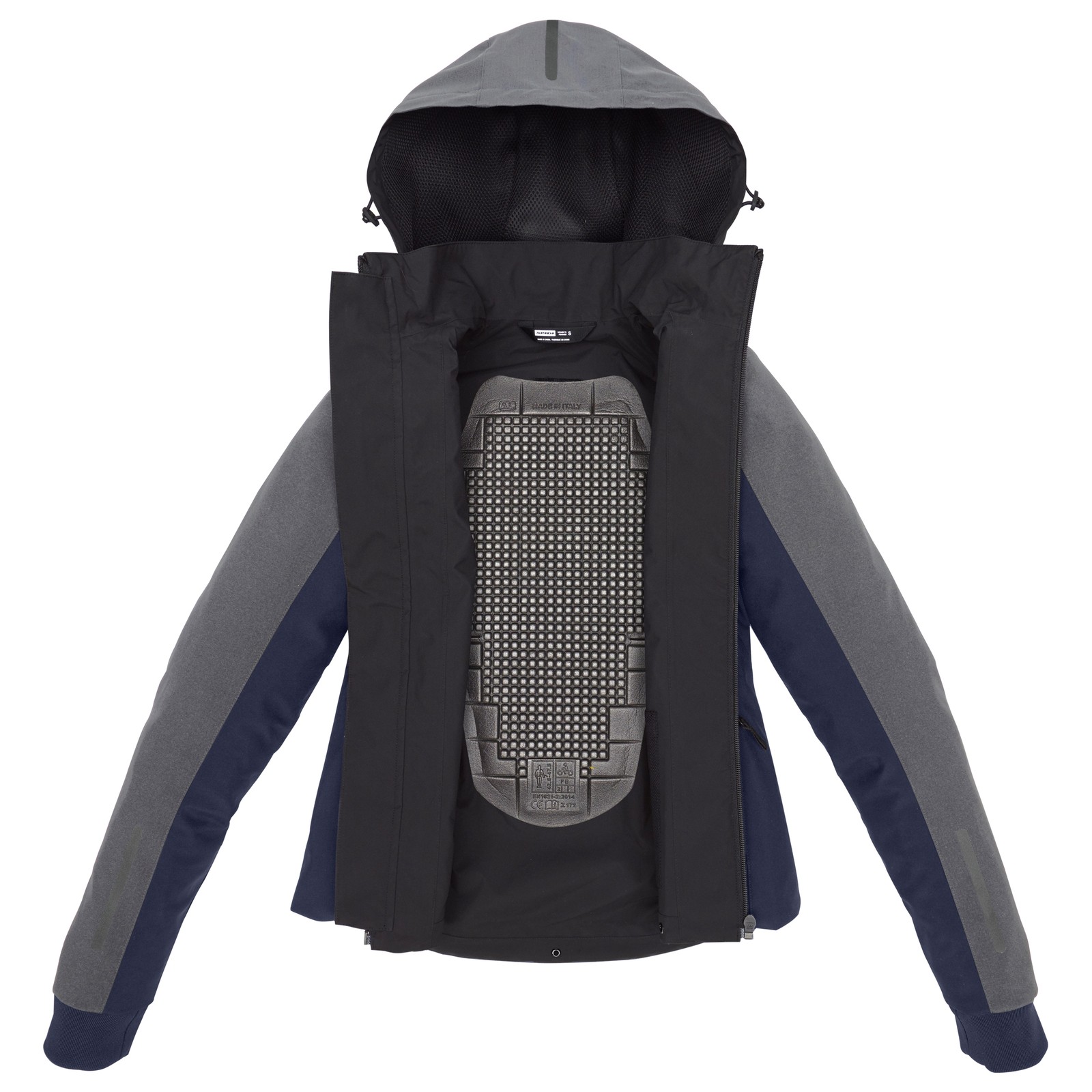 Spidi Hoodie H2OUT II Lady mørkeblå og grå