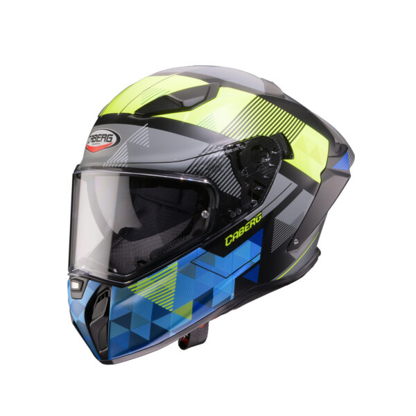 Caberg Drift Evo II Prism R3 Mat sort/Gul fluo/Blå