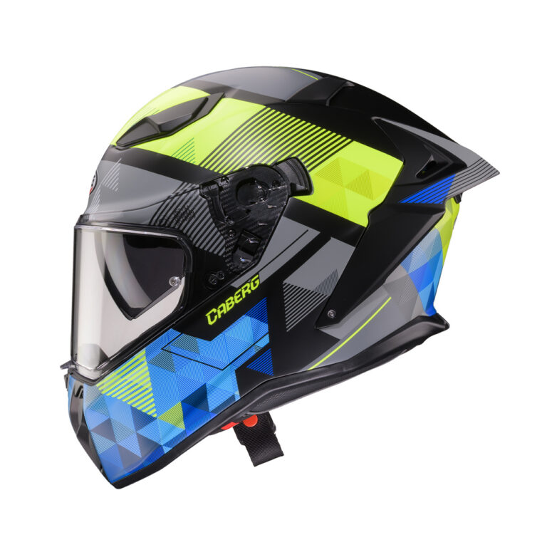 Caberg Drift Evo II Prism R3 Mat sort/Gul fluo/Blå