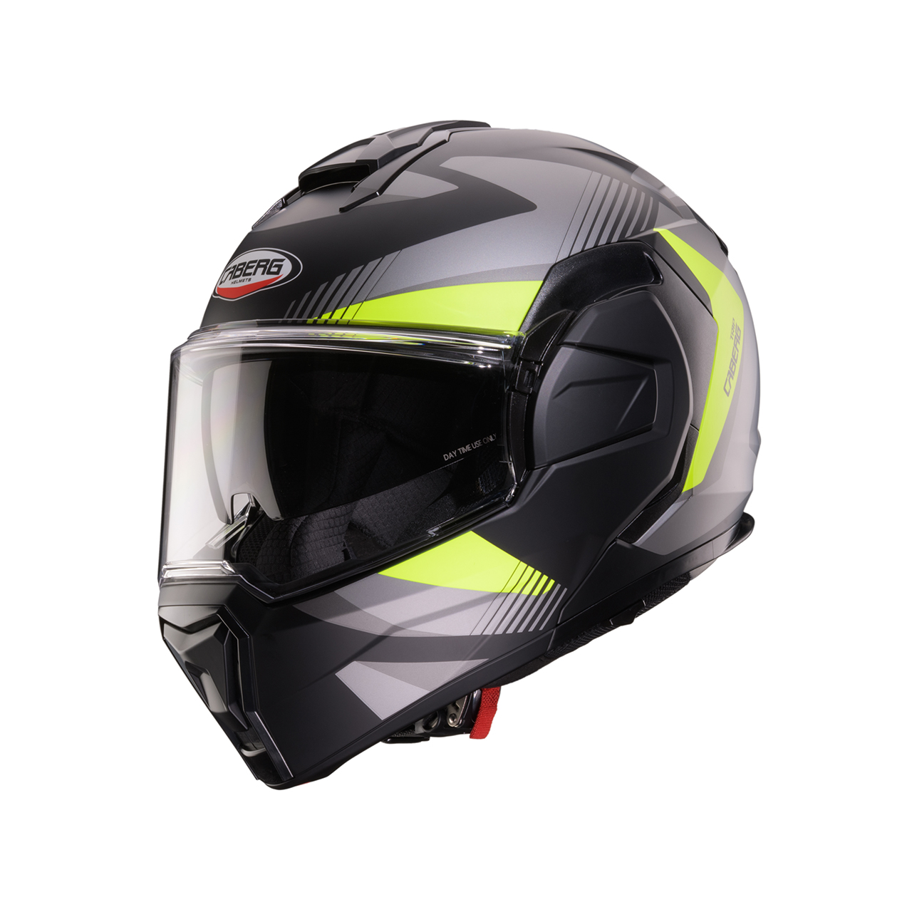 Caberg Trip Lunar Mat sort/Grå/Gul fluo