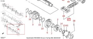 Suzuki-kæde 27600-06G40-120, Snap-on fig. 206A