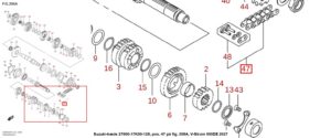 Suzuki-kæde 27600-17K00-126, Snap-on fig. 206A