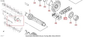 Suzuki-kæde 27600-06G40-120, Snap-on fig. 206A
