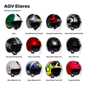 AGV Eteres i alle farvevarianter