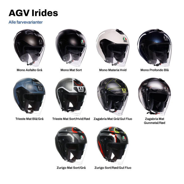 AGV Irides i alle farvevarianter