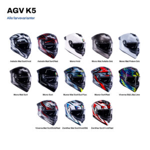 AGV K5 i alle farvevarianter