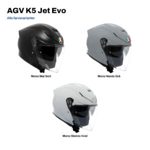 AGV K5 Jet Evo i alle farvevarianter