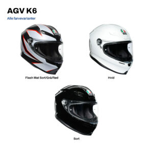 AGV K6 i alle farvevarianter