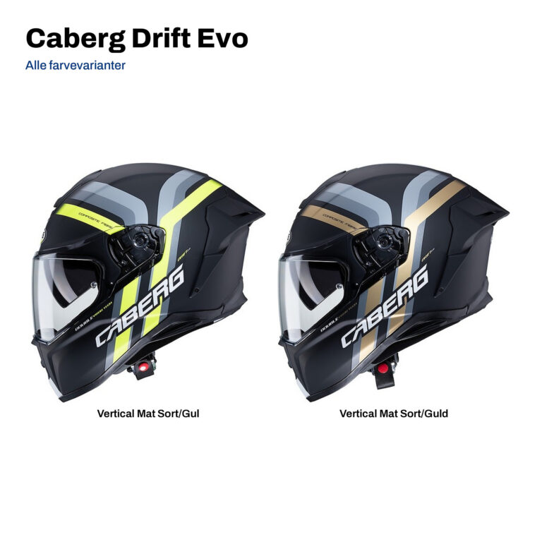 Caberg Drift Evo i alle farvevarianter
