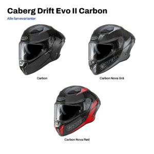 Caberg Drift Evo II Carbon i alle farvevarianter