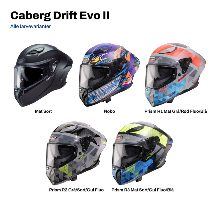 Caberg Drift Evo II i alle farvevarianter