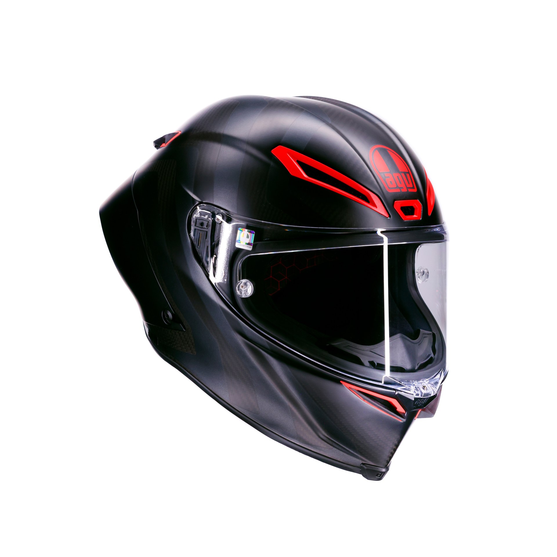 AGV Pista GP RR S Intrepido Mat Carbon/Sort/Rød