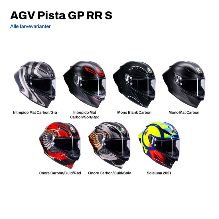AGV Pista GP RR S i alle farvevarianter